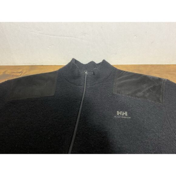 Helly Hansen Mens Size XL Black Full Zip Wool Jacket - Picture 3 of 15